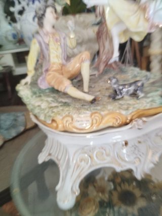 Figura lámpara de porcelana lorenzon