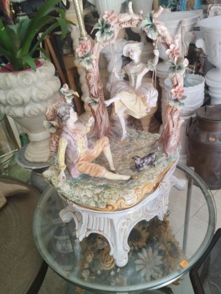 Figura lámpara de porcelana lorenzon