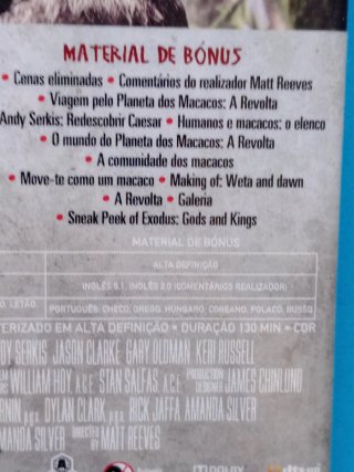 Filme Blu-ray Planeta dos Macacos A Revolta