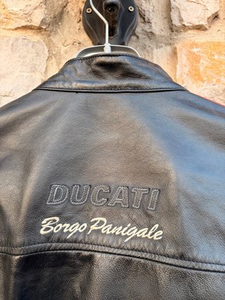 Chaqueta Cuero Ducati Tricolor