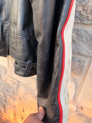 Chaqueta Cuero Ducati Tricolor