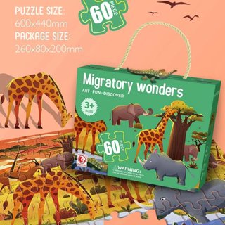 Puzzle Migratory Wonders 60 piezas Ref-88610 Nuevo