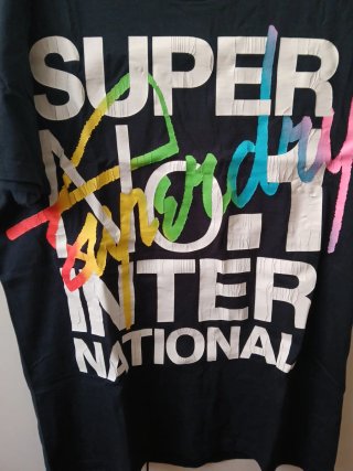 Camiseta Superdry XL Negra Nueva