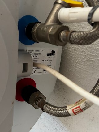 Termo eléctrico blanco