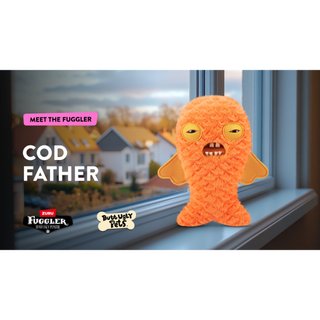 Fuggler Butt Ugly Pets 9 Pulgadas (Cod Father - Pez Dorado) Peluche Suave, Feo Animal de Peluche Monstruo de ZURU