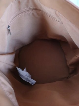 Bolso de hombro multicolor y beige