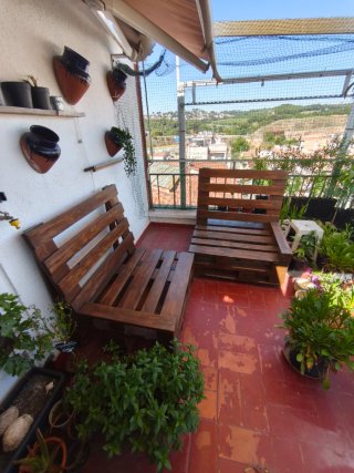 Sofá de palets de madera