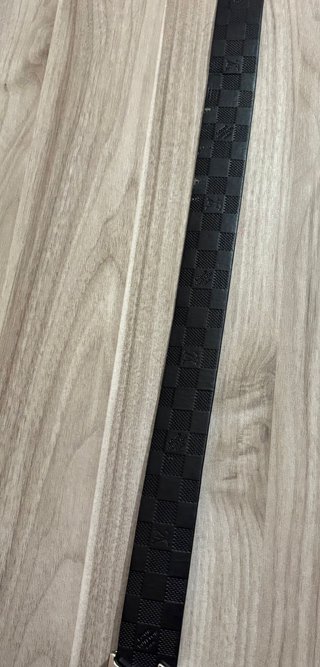 Cintura Louis Vuitton Nera Damier