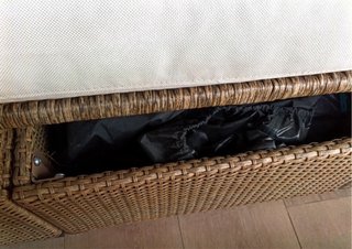 Sofá terraza modular Ikea + mesa