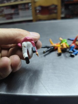 6 Figuras Scalextric público y fotógrafo