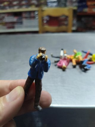 6 Figuras Scalextric público y fotógrafo