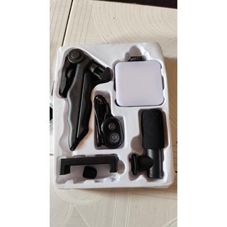 Microfono con soporte + luz KD-49/20 Kit de vlogging para iPhone, Android con trípode, 36 luces LED