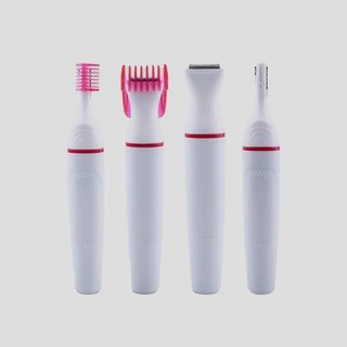 Afeitadora eléctrica para mujer 2 en 1 Afeitadora Eléctrica para Mujer Ladyshaver Mujeres, zona de bikini, cara, maquinillas de afeitar para mujer, sin dolor, mini afeitadora facial con pilas