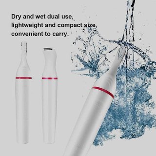 Afeitadora eléctrica para mujer 2 en 1 Afeitadora Eléctrica para Mujer Ladyshaver Mujeres, zona de bikini, cara, maquinillas de afeitar para mujer, sin dolor, mini afeitadora facial con pilas