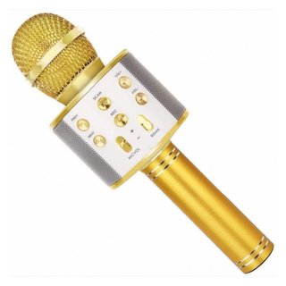 Microfono Inalámbrico Karaoke Bluetooth 858 + Altavoz, Modo Eco