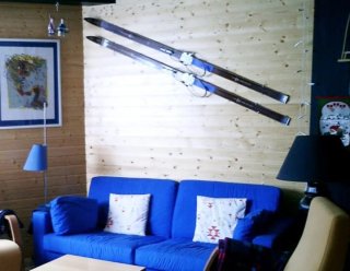 Esquís de madera antiguos