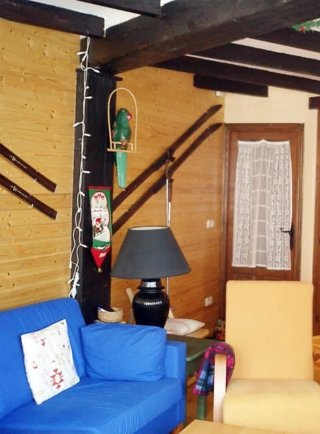 Esquís de madera antiguos