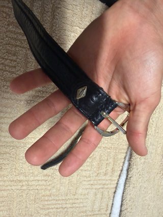 Cinturón de Cuero Negro 99cm