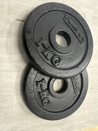 2 Discos Mancuerna 1kg 28mm