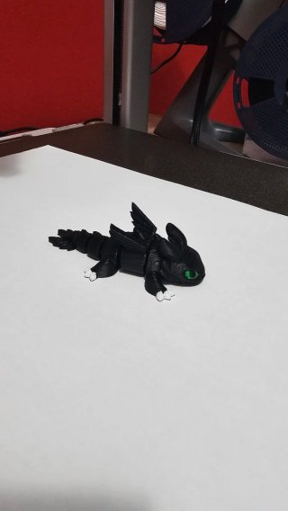 Furia nocturna 3D articulada llavero