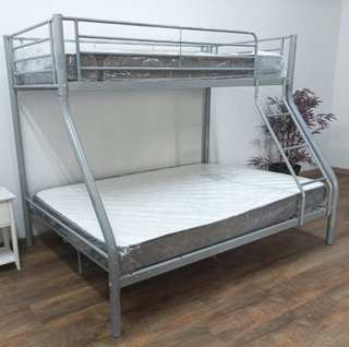 Litera ·Matrimonial, ·Gris· + 2 Colchones. OFERTA!