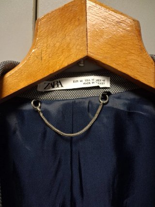 Completo uomo Zara grigio/blu
