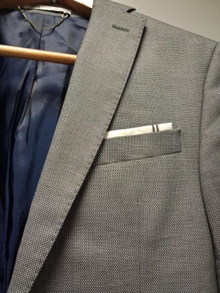Completo uomo Zara grigio/blu