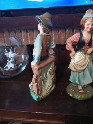 Pareja figuras payés yeso