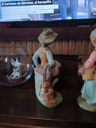 Pareja figuras payés yeso