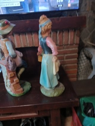 Pareja figuras payés yeso