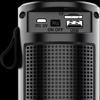Altavoz ZQS1201 Super Bass Bluetooth Portátil Inalámbrico 5W RGB Lector de Luz NUEVO