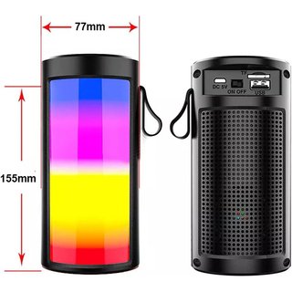 Altavoz ZQS1201 Super Bass Bluetooth Portátil Inalámbrico 5W RGB Lector de Luz NUEVO