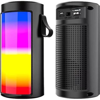 Altavoz ZQS1201 Super Bass Bluetooth Portátil Inalámbrico 5W RGB Lector de Luz NUEVO