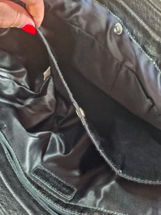Borsa Pelle Francesco Biasia Nera Grande