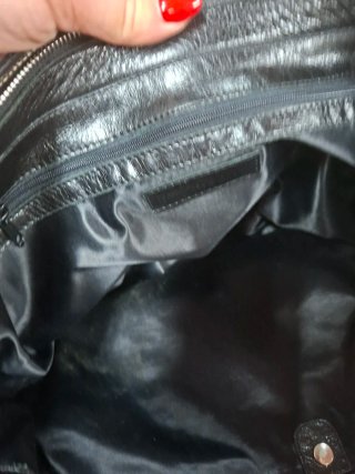 Borsa Pelle Francesco Biasia Nera Grande