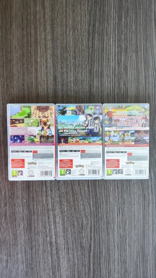Confezione 3 Giochi Pokémon: Violet + Scudo + Perla