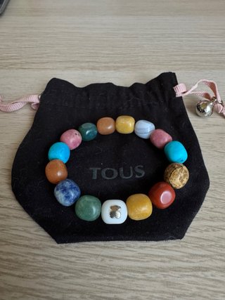 Pulsera TOUS original piedras naturales multicolor