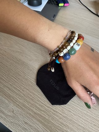 Pulsera TOUS original piedras naturales multicolor