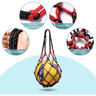 DoGeek Bolso Balon 1Pcs / 2Pcs Net Bolsas Balones Negro para Baloncesto Voleibol Fútbol NUEVO