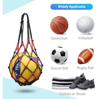 DoGeek Bolso Balon 1Pcs / 2Pcs Net Bolsas Balones Negro para Baloncesto Voleibol Fútbol NUEVO