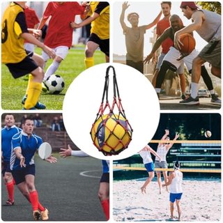 DoGeek Bolso Balon 1Pcs / 2Pcs Net Bolsas Balones Negro para Baloncesto Voleibol Fútbol NUEVO