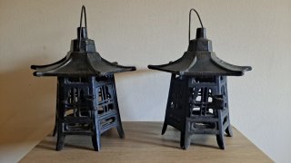 Par de autenticos Faroles Japoneses muy antiguos