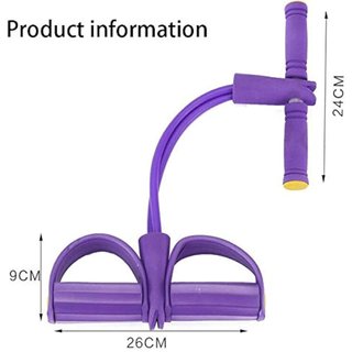 Bandas de Resistencia 4 Cuerdas de extracción elástica para ejercitantes Bandas de Resistencia al Vientre Set Home Gym Capacitación Deportiva Banda elástica para Equipos de Fitness 66