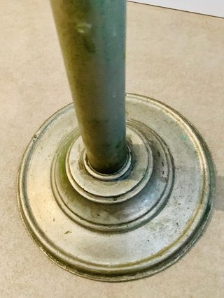 Lampada da terra vintage in metallo