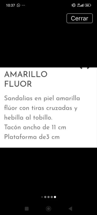 Sandalias tacón plataforma amarillas