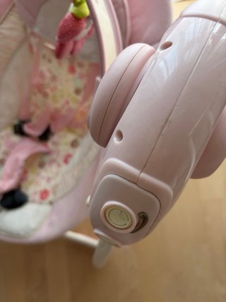 Silla balancín bebé rosa