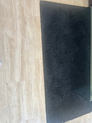 Dos Alfombras negra salón