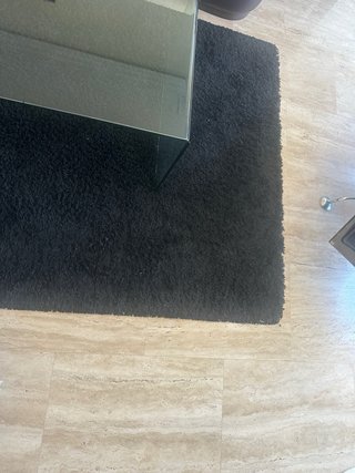 Dos Alfombras negra salón