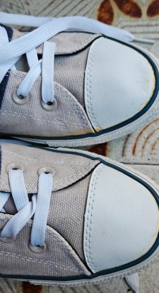 Converse All Star Beige y Azul nro 44
