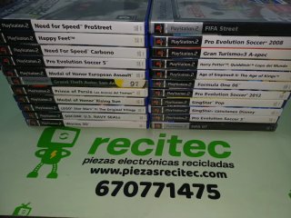 LOTE 41 CARCASAS DE JUEGOS VACIAS PS2